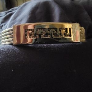 Unique unisex Greek bracelet stainless steel